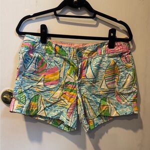 Lilly Pulitzer Multicolor Sailboat Print Shorts